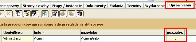 Poziom zatwierdzania pracownik wynika z ogólnych uprawnień, albo ustawień wprowadzonych w sprawach i zleceniach. 73.6.1.