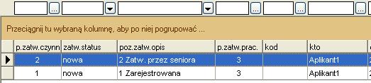 status: Po zatwierdzeniu czynność znika z listy zatwierdzającego,