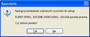 13 Po przeniesieniu czynności do zlecenia o innym sposobie rozliczania (jednostka minimalna, sposób zaokrąglania), długość czynności zostanie przeliczona na godziny do faktury wg warunków nowego