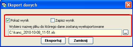 57 Zmieniono formatowanie przy eksporcie zgrupowanych list tak, aby osobom korzystającym z programów Office 2007/2010 nie