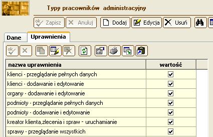 wydrukuje dwa identyczne dokumentu bez wspomnianych oznaczeń. 66.3. Typy pracowników W wersji 4 karta "Stawki" z okna "Pracownicy" została przeniesiona do nowego okna "Typy pracowników".