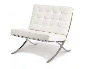 Fotel Barcelona Ludwig Mies van der Rohe zaprojektował krzesło godne rodziny królewskiej.
