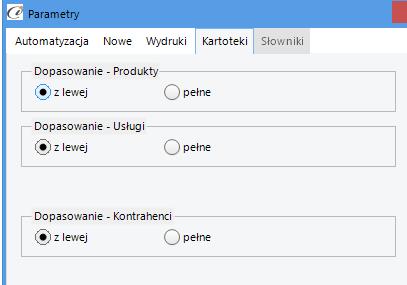 (rys. 9) Kartoteki Wygląd Opcje Wygląd umożliwia zmianę schematu kolorystycznego