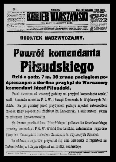 pod ochronę Komendanta i pochód, który niewątpliwie się sformuje. Po skooczeniu pochodu miałem się zameldowad Ppor.