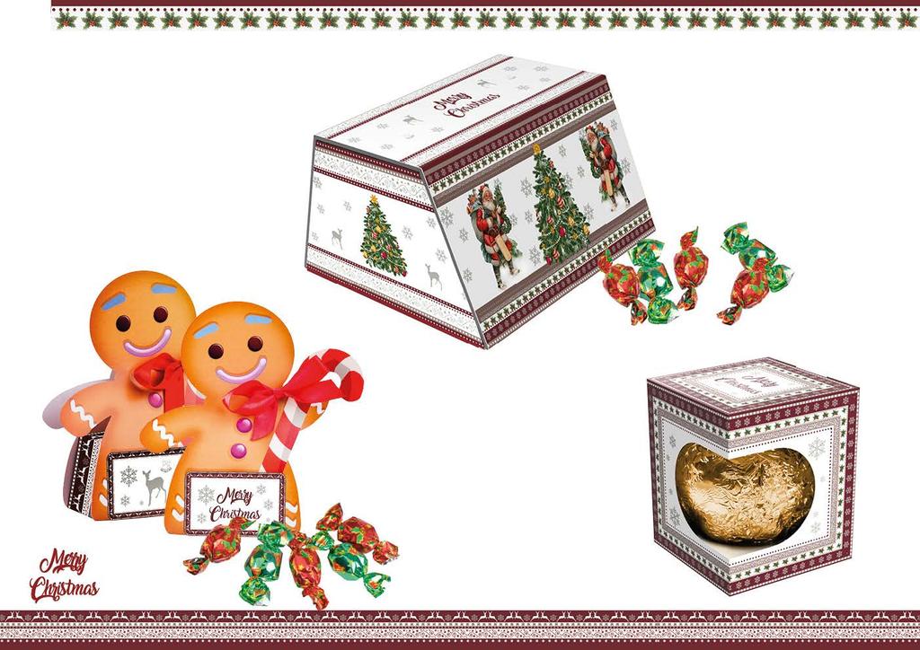 10 Kuferek Skarbów Nr kat. 0591 świąteczne pralinki z mlecznej czekolady (łącznie 90 g) Mr. Cookie Box Nr kat.