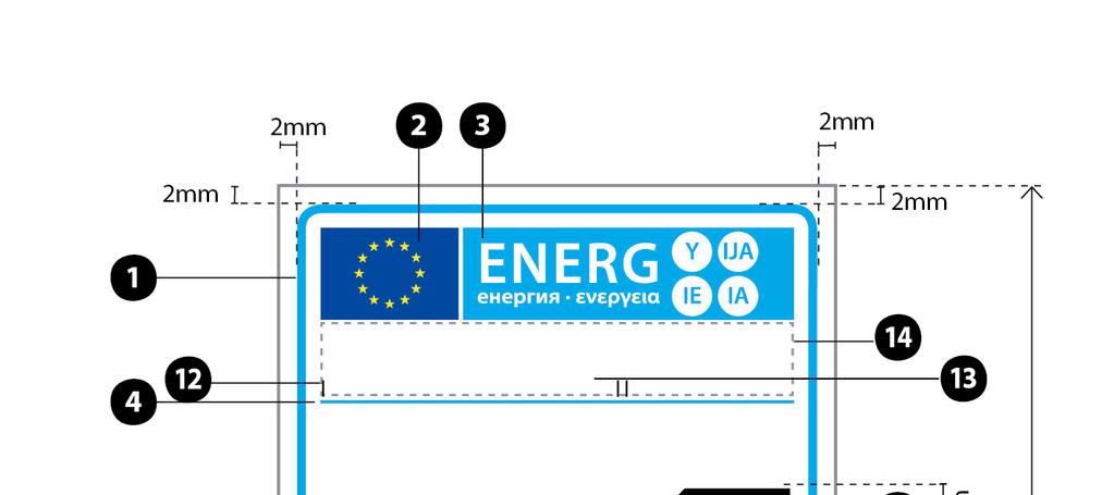 5. Wzór etykiety jest następujący: Przy czym muszą być spełnione następujące warunki: a) etykieta ma co najmniej 60 mm szerokości i 120 mm wysokości.