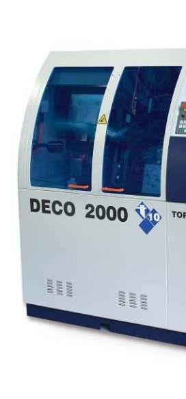 7/10a DECO 2000 z firmy TORNOS Automaty tokarskie integrujące wszystkie zalety sterowania krzywkowego i numerycznego Naszym dotychczasowym osiągnięciem jest dostarczenie ponad 100 000 automatów