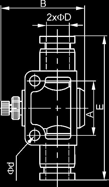 SHUT-OFFF VALVE ФD E Фd A B 6 52,1 4,2 16,5 40,6 84.5001.06 8 51,8 4,2 16,5 40,6 84.5001.08 10 63 4,2 21,5 45,1 84.