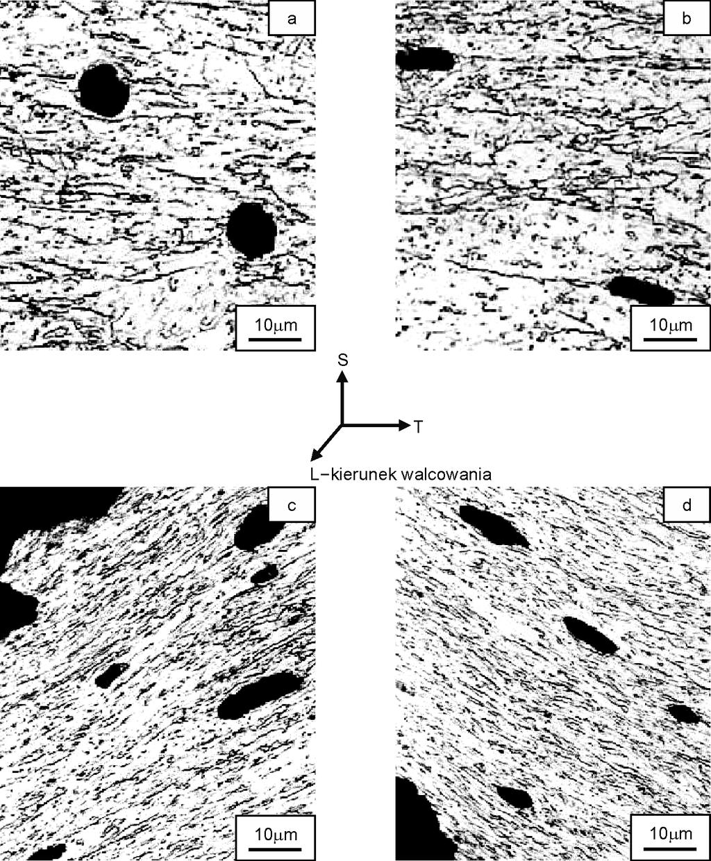 70 a b 10 µm 10 µm c d 10 µm 10 µm Fot. 1. Lokalne pustki w otoczeniu WN (mechanizm M 1 ) Photo 1.