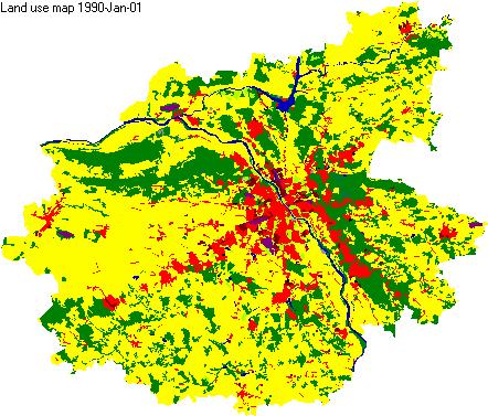 Zmiany w przestrzeni 1990-2025 Model