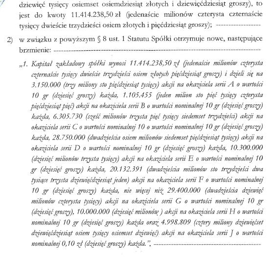 Akcje serii L Akcje Serii L, wprowadzane na podstawie niniejszego Dokumentu Informacyjnego do Alternatywnego systemu obrotu, zostały wyemitowane na podstawie uchwały Zarządu.