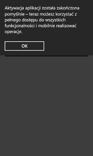 Aktywacja aplikacji W trakcie pierwszego logowania do aplikacji zachęcamy do aktywacji aplikacji, dzięki której będziesz mógł zlecać operacje na rachunkach i korzystać z wszystkich funkcji dostępnych