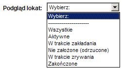 Dla każdej lokaty dostępne są następujące informacje: Status informacja o etapie zakładania lub zrywania Data rozpoczęcia data początku lokaty Typ lokaty informacja o rodzaju lokaty Kwota lokaty