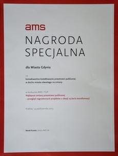 Konkurs AMS i Towarzystwa Urbanistów Polskich Najlepsze zmiany przestrzeni publicznej" jest jedną z inicjatyw towarzyszących konferencji Wspólna Przestrzeń - 25 lat doświadczeń - od transformacji do