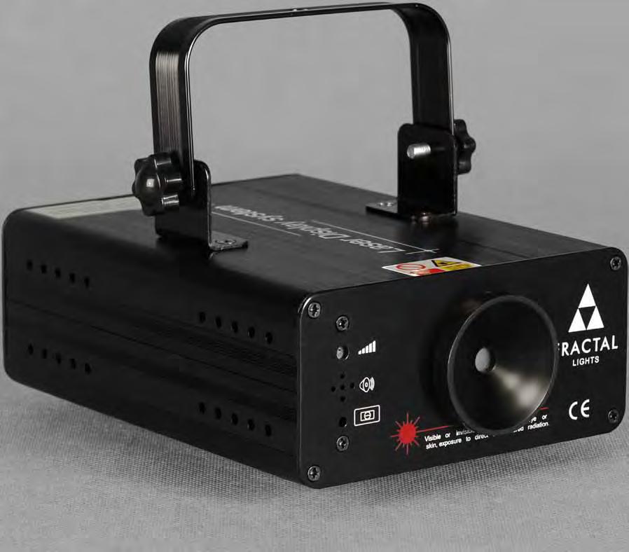 LASERY FL 107 Profesjonalny laser firmy Fractal Lights charakteryzujący się diodą w kolorze czerwonym i