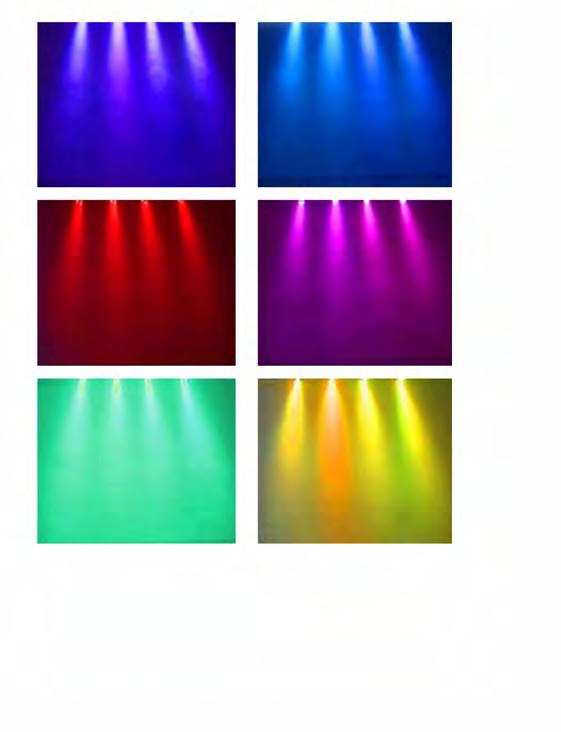 PAR LED 7 x 9W (3 in 1) 7 x 10W (4 in 1) 7 x 12W (5 in 1) FULL COLOR RGB LED PAR LED Cała seria PAR LED-ów umożliwia nam profesjonalne miksowanie kolorów i uzyskiwanie bardzo dobrego ich nasycenia.