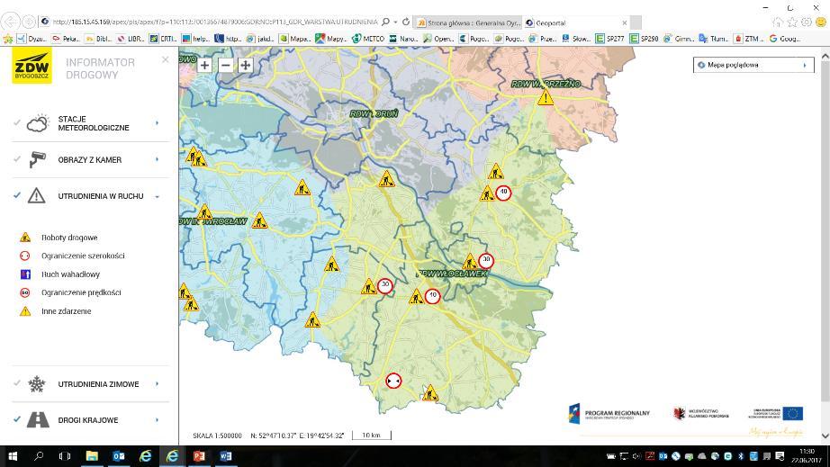 źródeł: Interaktywna mapa utrudnień