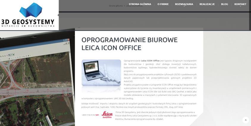 Strona www poświęcona programowi Prowadzona