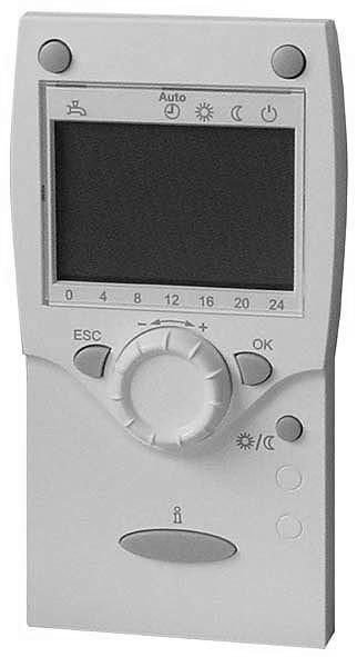 390/109 Zadajnik pomieszczeniowy QAA78.610/101 komunikuje się poprzez moduł radiowy AVS71.390/109 i jest przeznaczony do współpracy z regulatorem RVS46.530/2.