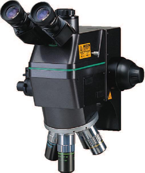 Moduł mikroskopowy serii FS70 Seria 378 - Moduł mikroskopowy do inspekcji półprzewodników Doskonała funkcjonalność dzięki obracającej się do wewnątrz głowicy rewolwerowej i wysokiej jakości