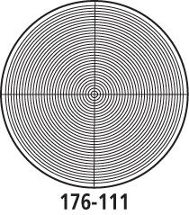 Wyposażenie mikroskopu pomiarowego TM-00 Seria 176 176-109 176-110 176-111 176-112 Siatki Uwagi 176-109 Gwinty metryczne (skok = 0,2-1 mm) 176-110 Gwinty metryczne (skok = 1,2-2 mm) 176-111 Okręgi