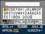 Czynności zaawansowane (odtwarzanie) [EDYCJA TYT.] Dodawanie tekstu (komentarza) do zdjęć Naciśnij przycisk [ SET ], aby wyświetlić menu trybu [ODTW.