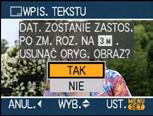 Czynności zaawansowane (odtwarzanie) [ZWIERZĘ] (P80) w trybie sceny lub [EDYCJA TYT.]. 3 Naciśnij przycisk [/SET]. W przypadku ustawienia [WPIS.