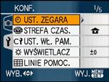 2 Przechyl joystick w kierunku 3/4, aby ustawić ostrość na obiekcie. m 2 3 Za pomocą przycisków 3/4 wybierz [WSPOMAG. MF], a następnie naciśnij przycisk 1.