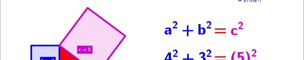 twierdzeniu Pitagorasa.