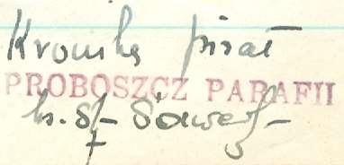 34 Monografia rzymskokatolickiej parafii św. Mikołaja w Grabowcu, tom II Przemienienia Pańskiego w Sawinie (około 1955-12.12.1961, 7 lat). Proboszcz parafii Grabowiec w okresie 13.12.1961 (przy czym dokumenty przejął już 7 grudnia 1961 roku)-01.