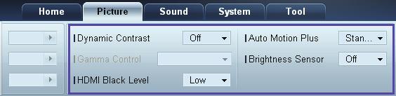 3 Korzystanie z programu MDC Opcje Dynamic Contrast Regulacja ustawień opcji Dynamic Contrast dla wybranego urządzenia. Gamma Control Regulacja wartości gamma wybranego urządzenia.