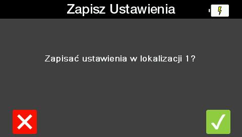 2.3.2 Dodawanie nowych ustawień ulubionych Wciśnięcie klawisza Rigel w dowolnym menu otwiera ekran ustawień.