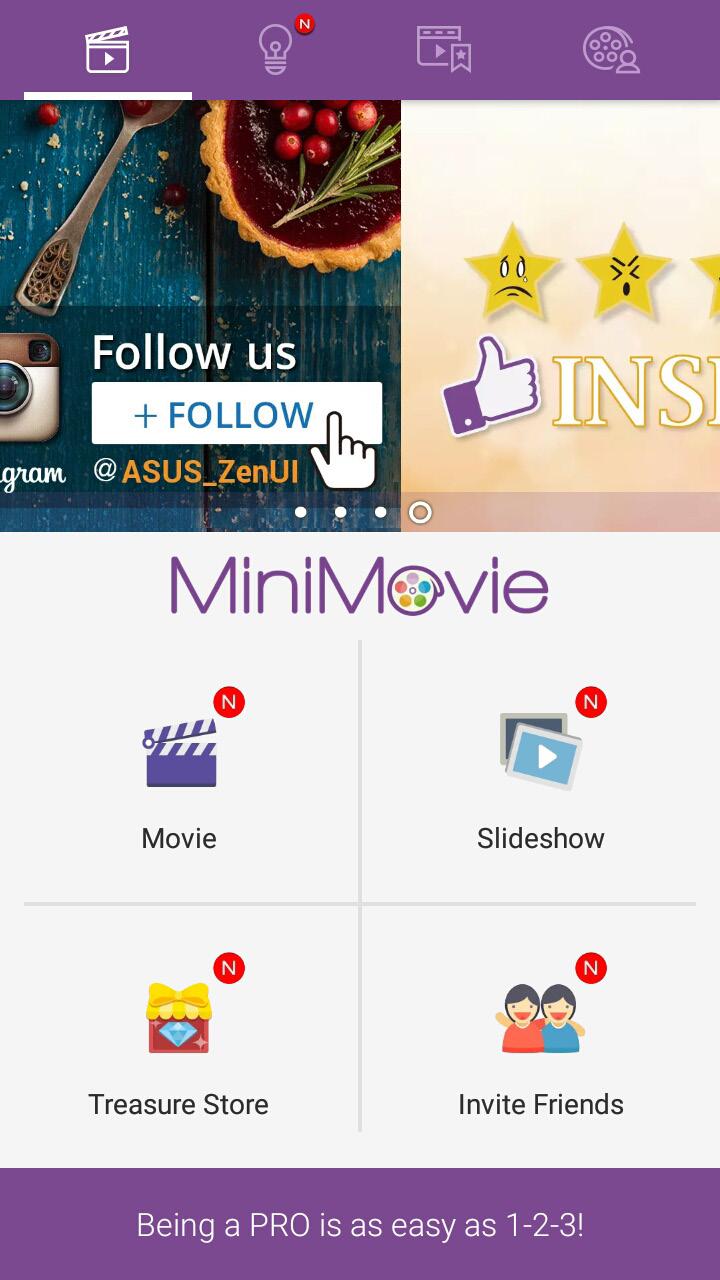 Korzystanie z funkcji MiniMovie Za pomocą aplikacji MiniMovie można tworzyć ze zdjęć tematyczne filmy lub standardowe pokazy slajdów. Aby utworzyć klip MiniMovie: 1.