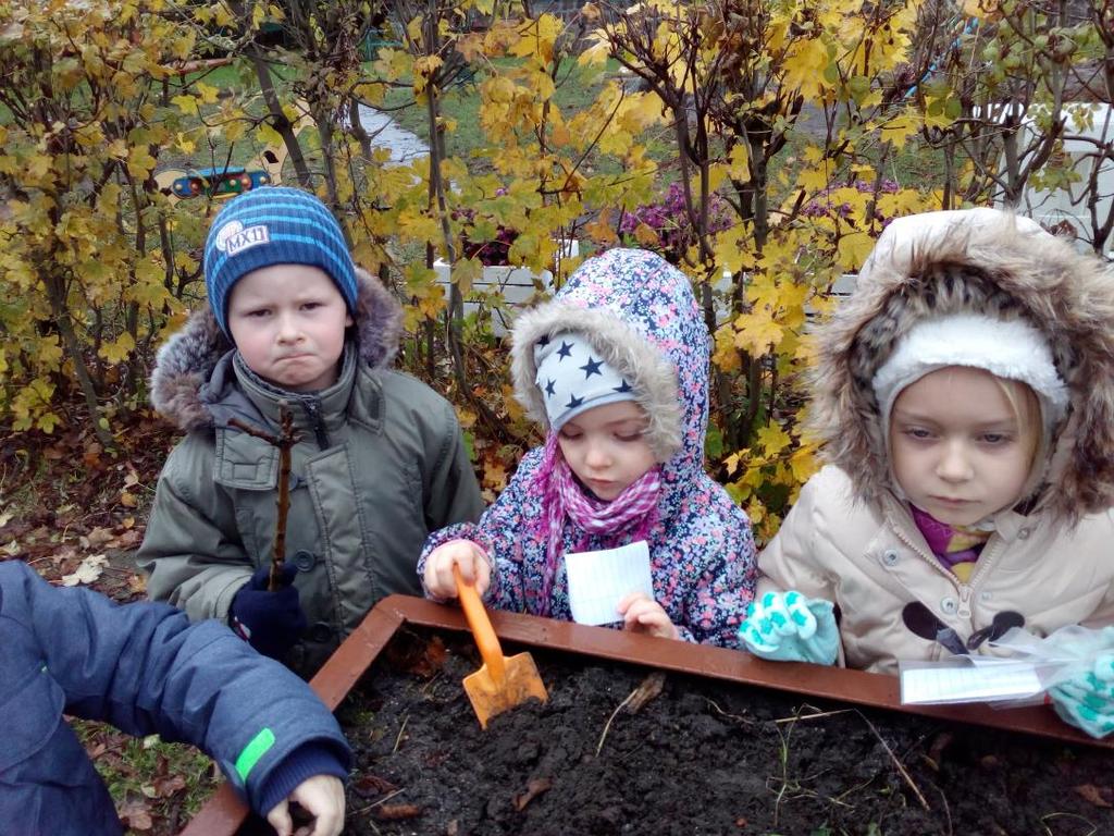 doświadczenia związane z projektem: - zakopywanie w