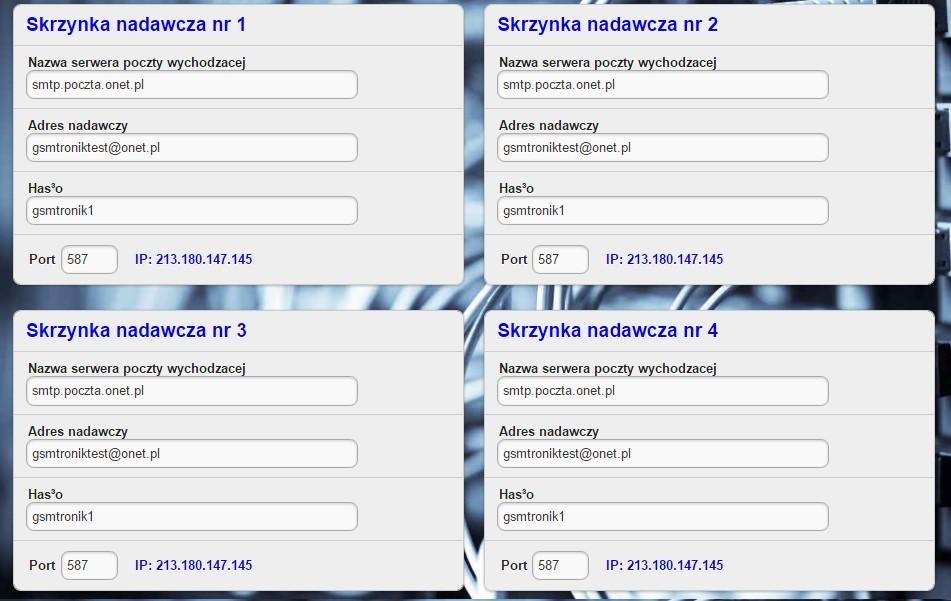 Numer numer telefonu pod który mają zostać wysłane komunikaty. Nazwa opcjonalnie można wprowadzić nazwę (użytkownika) danego nr telefonu.