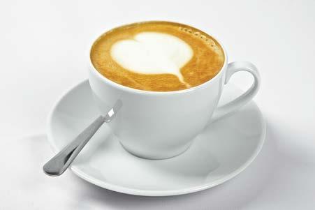 Napoje ciepłe Świeżo palona kawa z palarni kawy Java Coffee: Espresso Espresso doppio Latte Cappuccino Kawa czarna Kawa biała Pomarańczowa mokka espresso, mleczko, syropy o