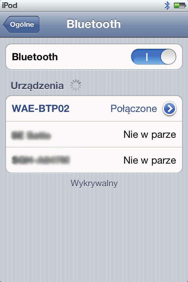 Aplikacja WAE Do głośnika jest przeznaczona specjalna aplikacja, którą można pobrać ze sklepu App Store.