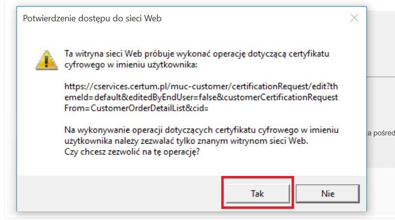 S t r o n a 9 7. Na liście poniżej należy odszukać odpowiedni certyfikat który chcemy aktywować i kliknąć przycisk "Aktywuj" 8. Zaznaczyć opcję "Generowanie pary kluczy" i klikamy "Dalej" 9.1.