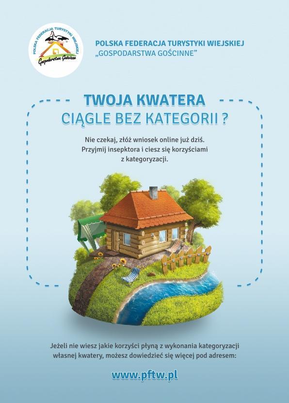 W Polsce działania na rzecz poprawy jakości wypoczynku w obiektach turystyki wiejskiej, w tym w obiektach agroturystycznych prowadzi Polska Federacja