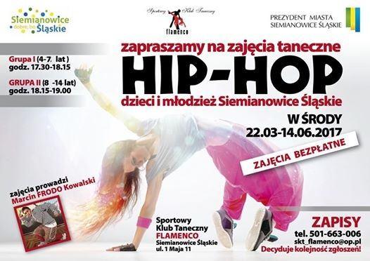 Zajęcia będą prowadzone w każdą środę od 15 marca do 14 czerwca (w siedzibie Sportowego Klubu Tanecznego "Flamenco" w Siemianowicach Śląskich przy ul. 1-go Maja 11). GRUPA I 4-7 lat środa godz. 17.
