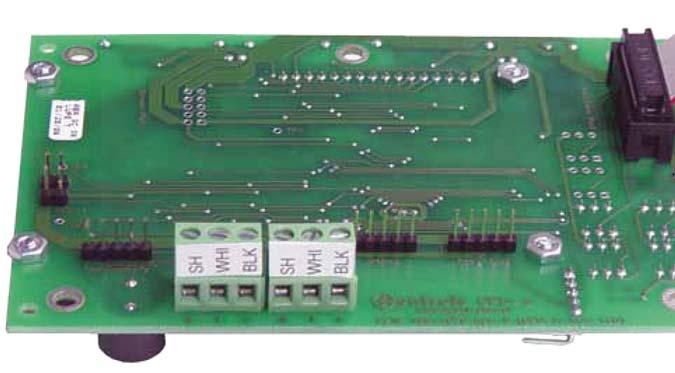 Typical Configuration Cable to Terminal Board Shield White Black Permeate Conductivity Probe Detailed View Main interface port. Connects via ribbon cable to Terminal Board. Sel-1 and Sel-2 Jumpers.