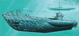 1/400 SHI 40049 seria 2 40412 40414 Niemiecki okr t podwodny U-571