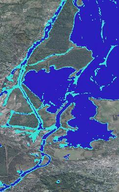 Sentinel-1) Zjawiska lodowe Woda Dąbie Lake