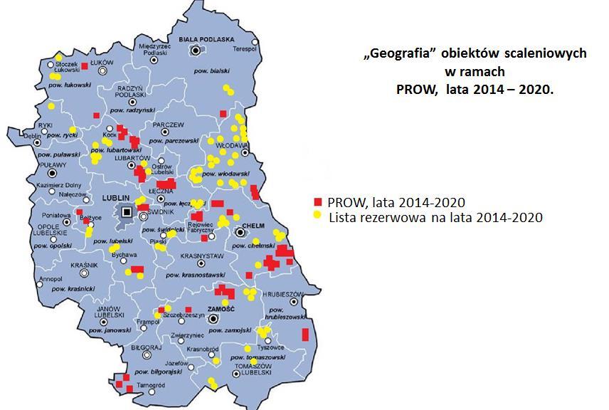 scaleniowych w ramach SPO, lata 2004-2006, oraz PROW,