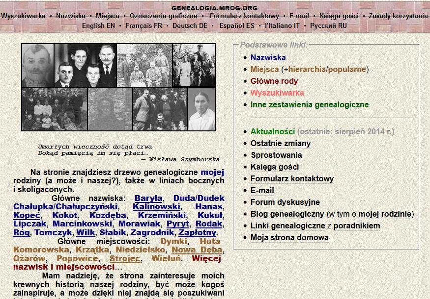 PRYWATNE GENEALOGIE