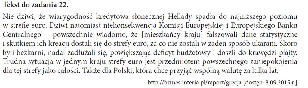 stosunków społeczno- - gospodarczych i politycznych Numer zadania 21