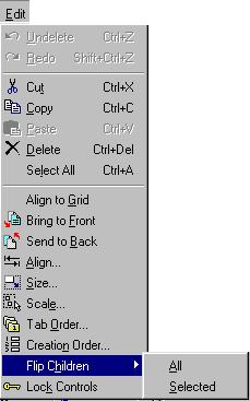 14 Borland C++Builder 5. Ćwiczenia praktyczne Rys. 1.7. Menu Edit Undelete Podobnie jak we wszystkich standardowych aplikacjach Windows, opcja ta pozwala na anulowanie ostatniej operacji.