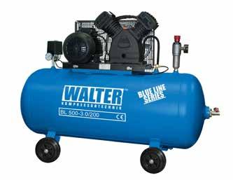Kompresor Walter BL500-3,0/200 BL500-3,0/200 Seria BL stanowi podstawową serię kompresorów Walter.