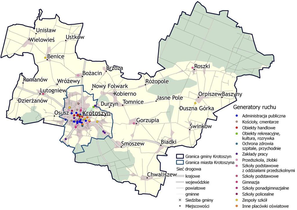 zmniejszenia zanieczyszczenia przestrzeni miejskiej hałasem konieczne jest podjęcie działań w kierunku budowy obwodnicy miasta, na którą przeniesie się ruch tranzytowy.