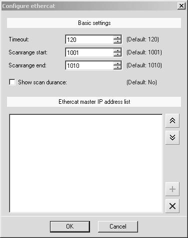 Użytkowanie MOVITOOLS MotionStudio przez EtherCAT Konfiguracja serwera komunikacyjnego SEW I 8 3. Wyświetlone zostanie okno "Configure EtherCAT".